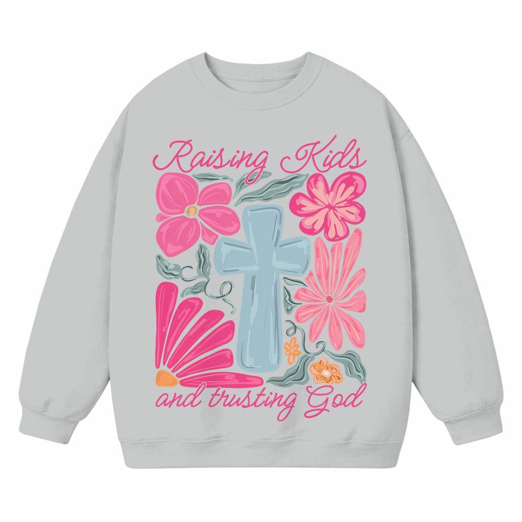Wildflower Mama Sweatshirt – Christian Faith Gift for Mom Boho - front view