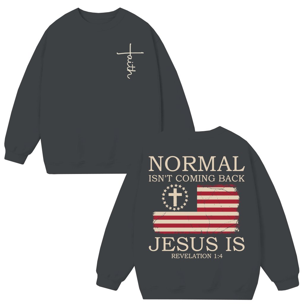 Jesus Is Coming Back Christian Sweatshirt – Gift for Believers - front view