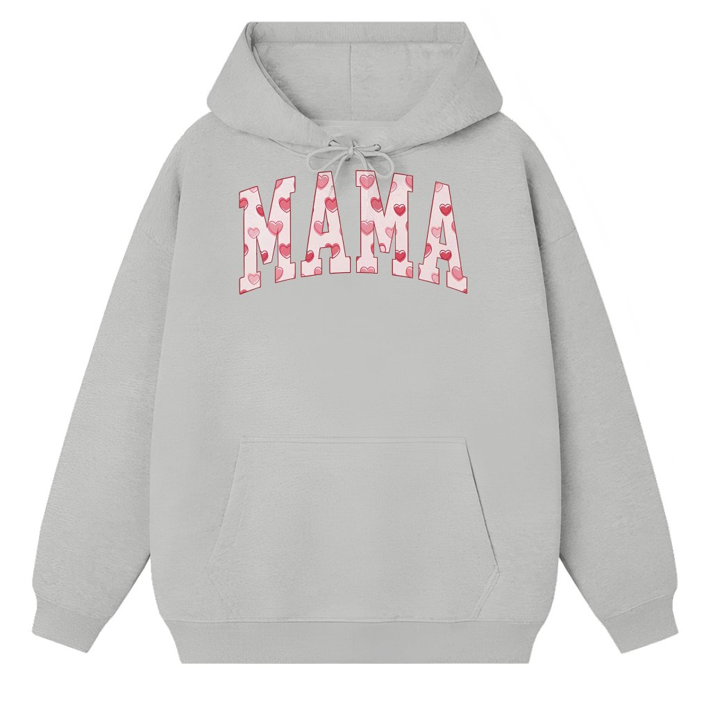 Cute Mama Valentine Hoodie – Mother's Day Gift for New Mom First Time Mom - front view