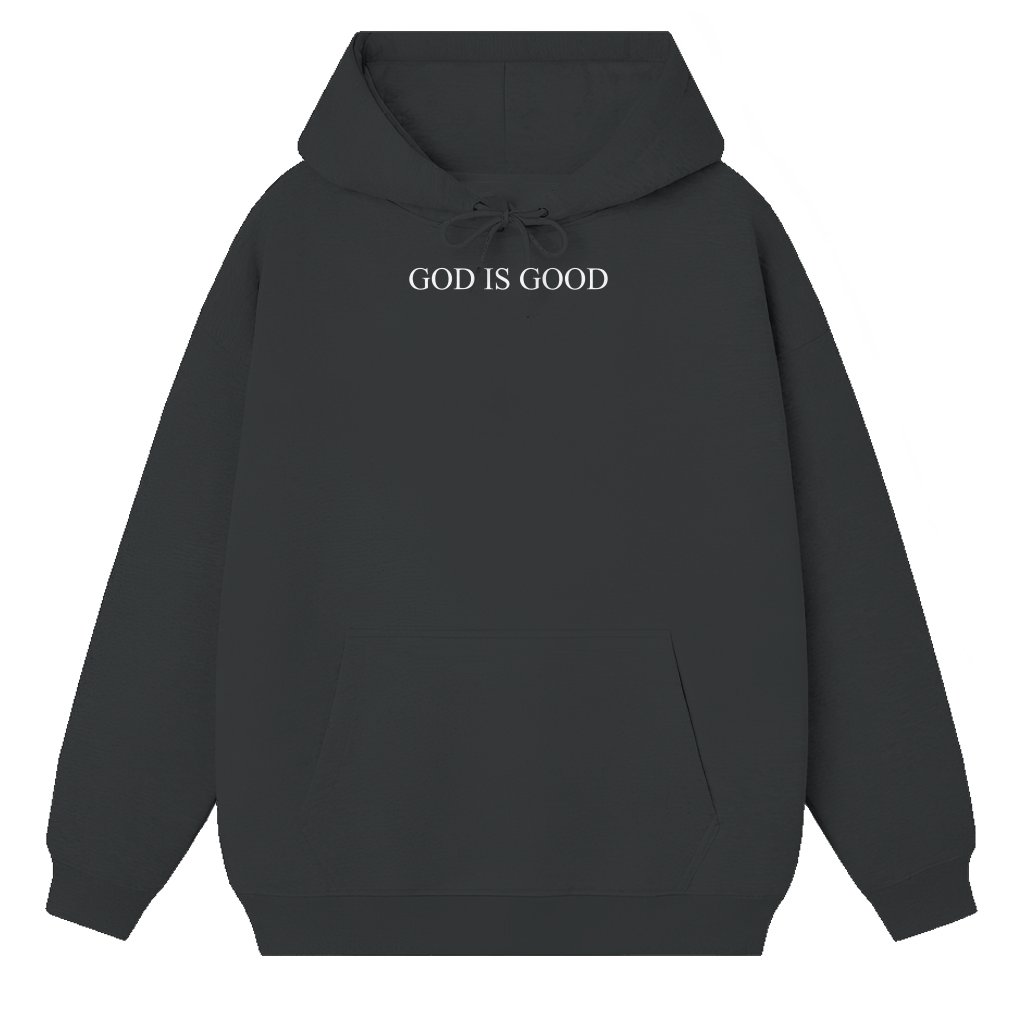 Jesus Is King God Is Good Hoodie – Christian Gift for Women - front view