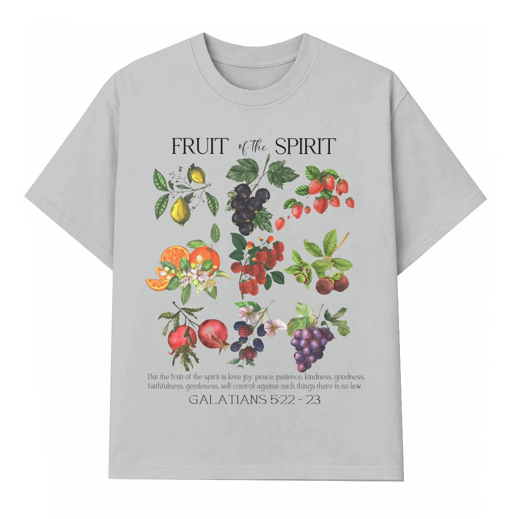 Inspiring Fruit of the Spirit T-shirt – Christian Botanical Gift - front view