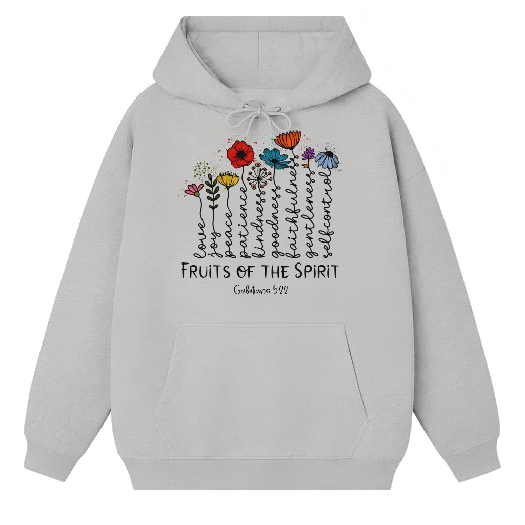Fruit Of The Spirit Hoodie – Christian Gift Bible Verse - front view