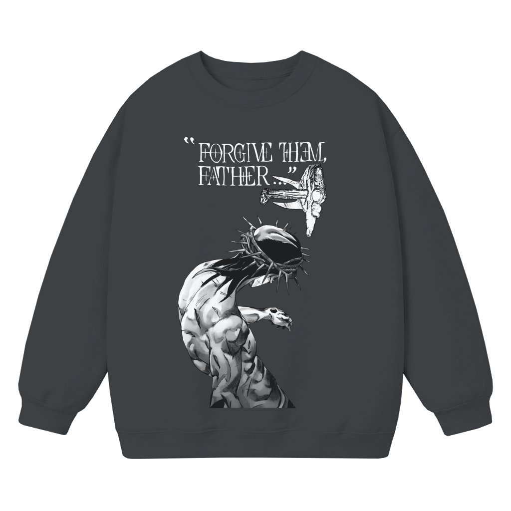 Forgive Them Father Sweatshirt – Christian Gift for Jesus Lovers Bible Verse - front view