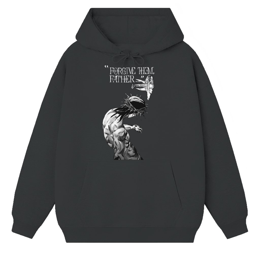 Forgive Them Father Hoodie – Christian Faith Gift Vintage - front view