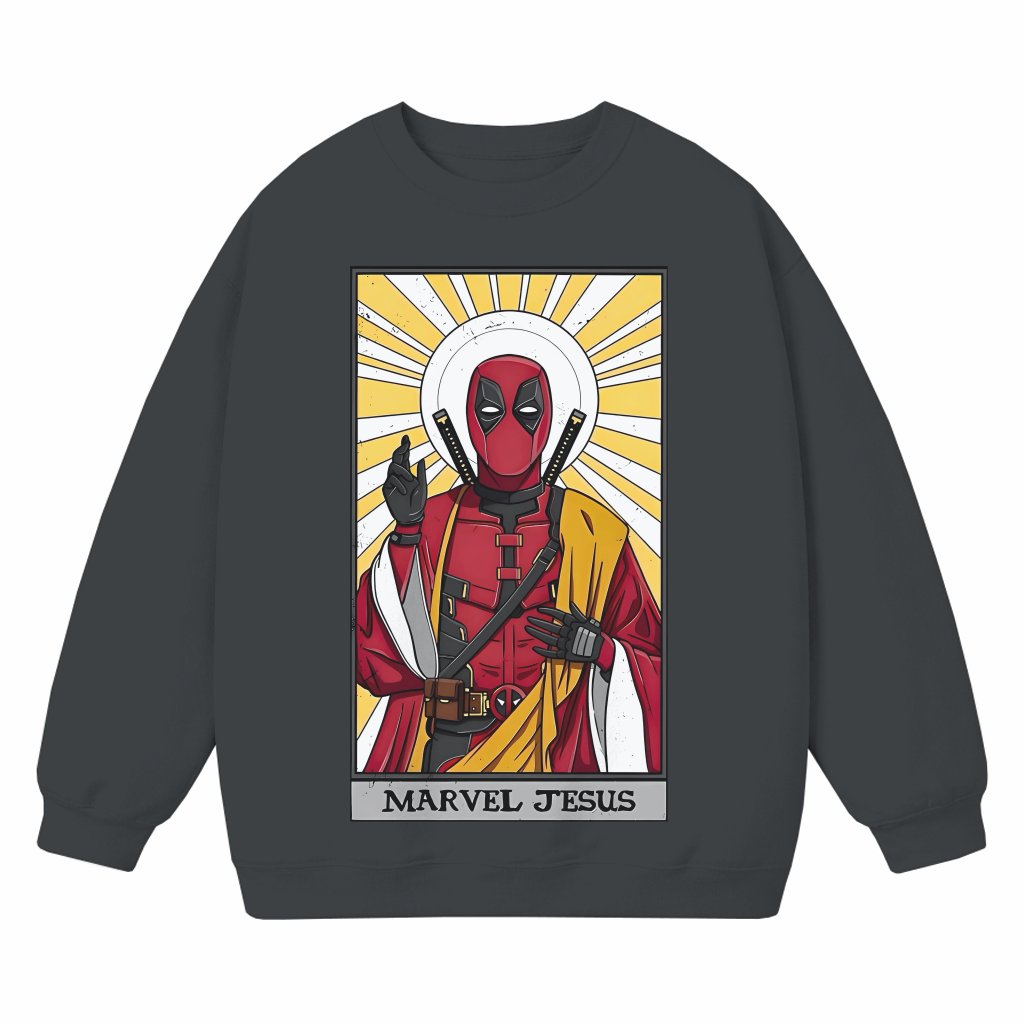Sarcastic Jesus Sweatshirt – Funny Birthday Gift for Him Her Christian Humor - front view