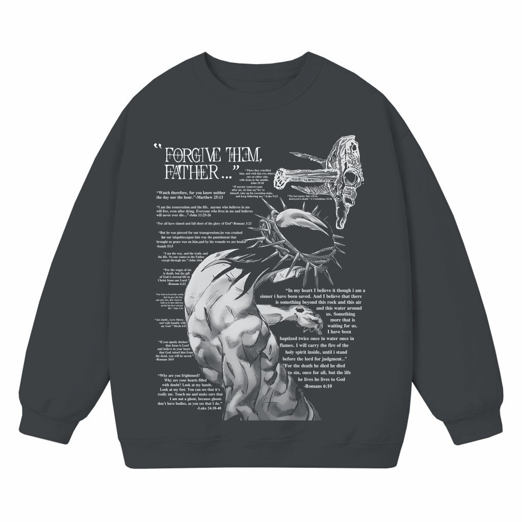 Forgive Them Father Sweatshirt – Christian Gift for Men & Women - front view