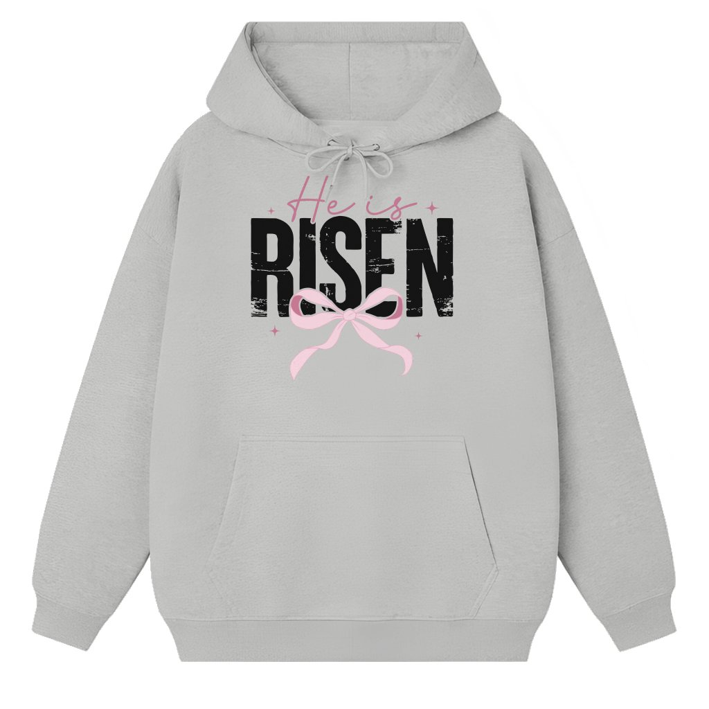 He is Risen Christian Jesus Hoodie – Easter Faith Gift for Mom - front view