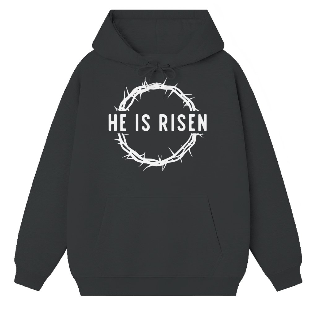 He is Risen Hoodie – Easter Gift for Men Christian - front view