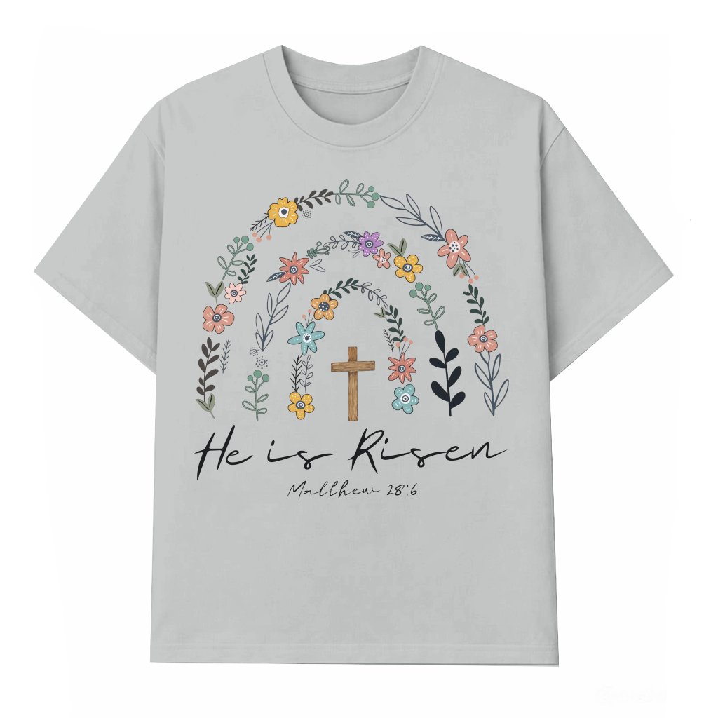 Christian Wildflowers T-shirt – Easter Jesus Gift for Christians - front view