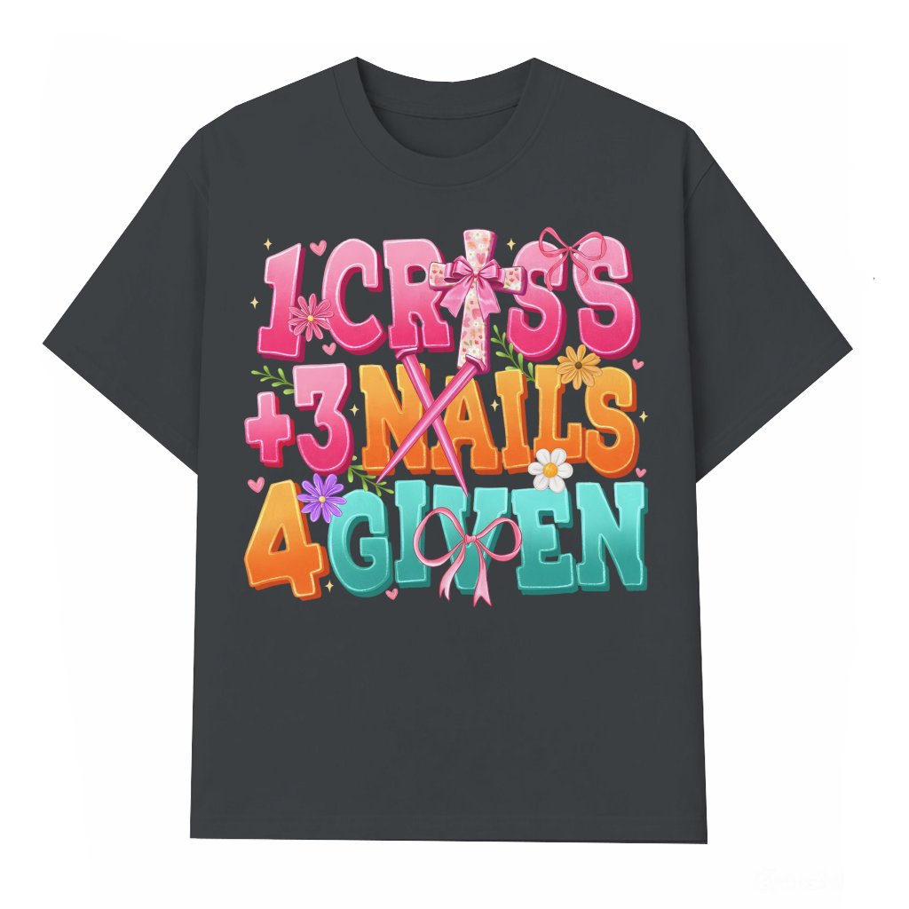 He is Risen Jesus Cross T-shirt – Christian Easter Faith Gift - front view
