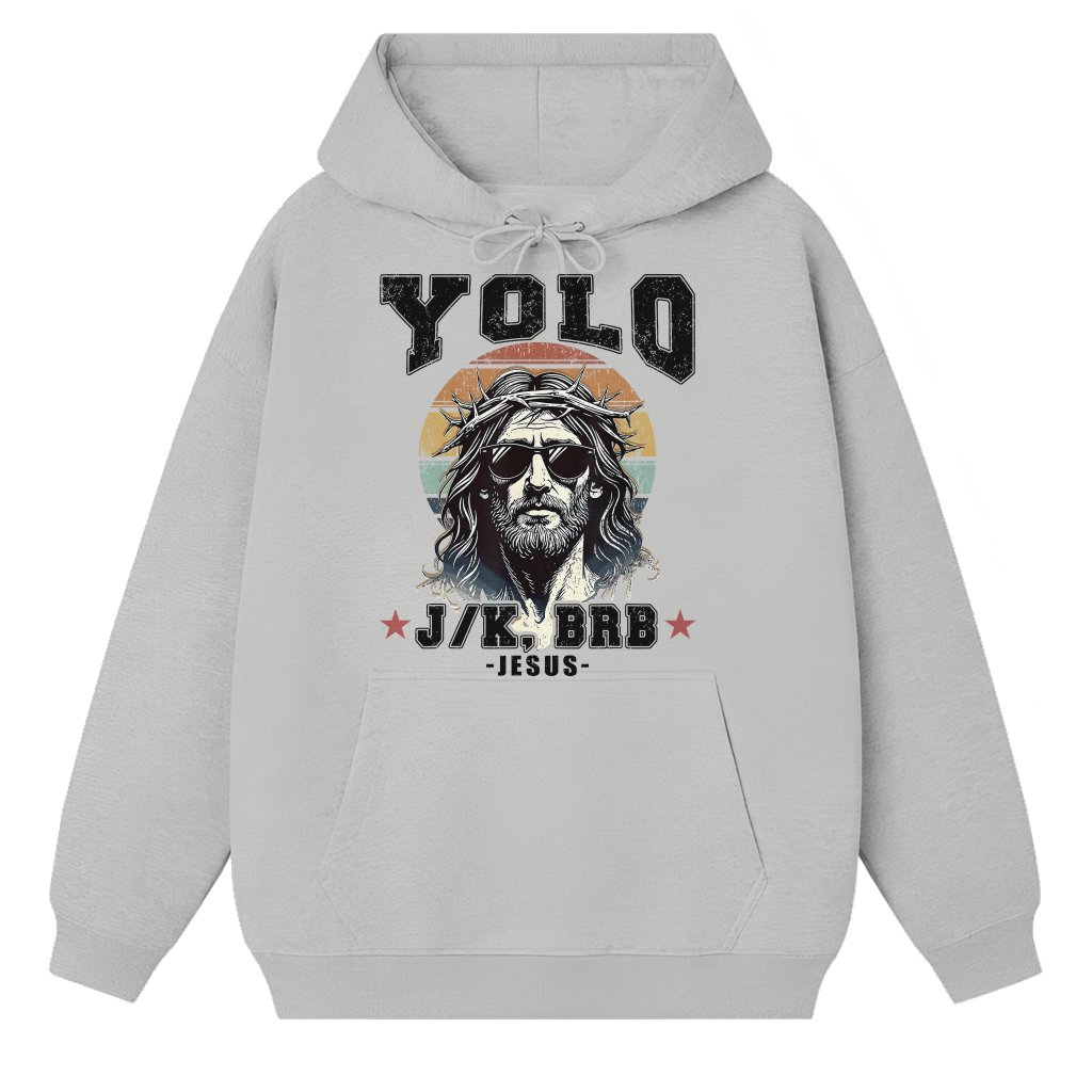 Funny Jesus Christian Hoodie – Christian Gift for Her or Him Trendy Faith - front view