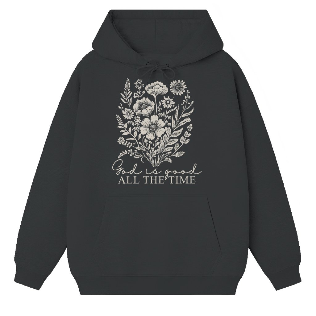 God is Good All The Time Hoodie – Easter Funny Christian Boho Gift - front view