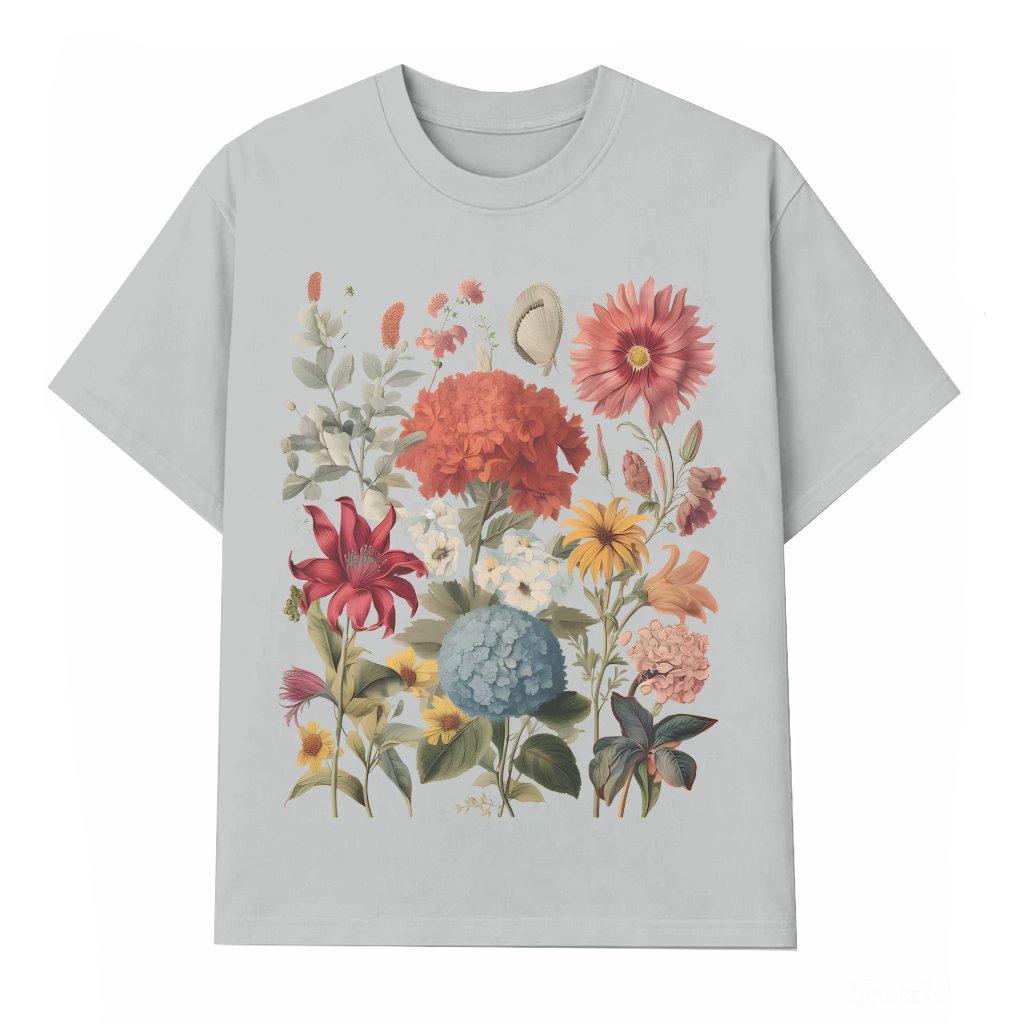 Boho Wildflowers T-Shirt – Inspirational Christian Gift for Jesus Lover - front view