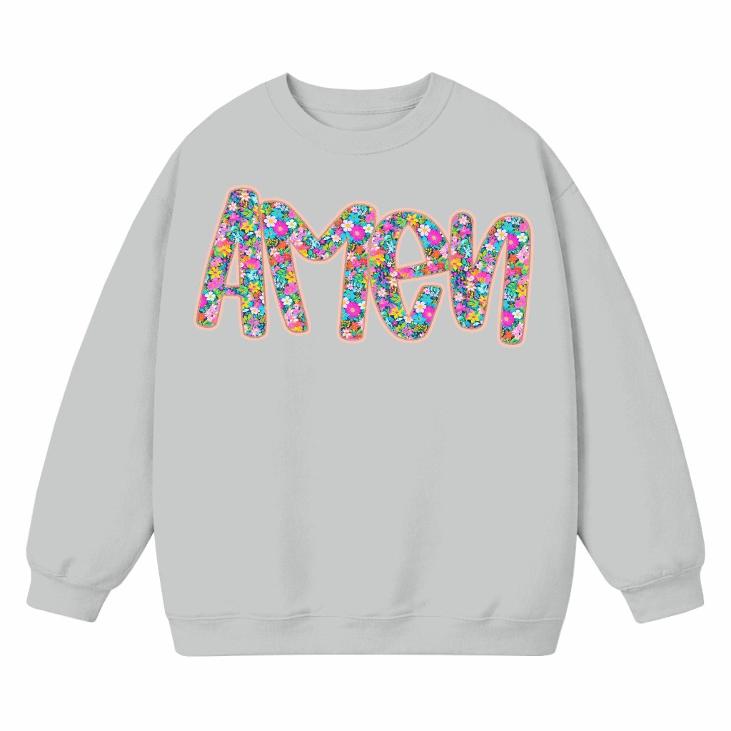 I Love Jesus Christian Sweatshirt – Vintage Faith Gift - front view