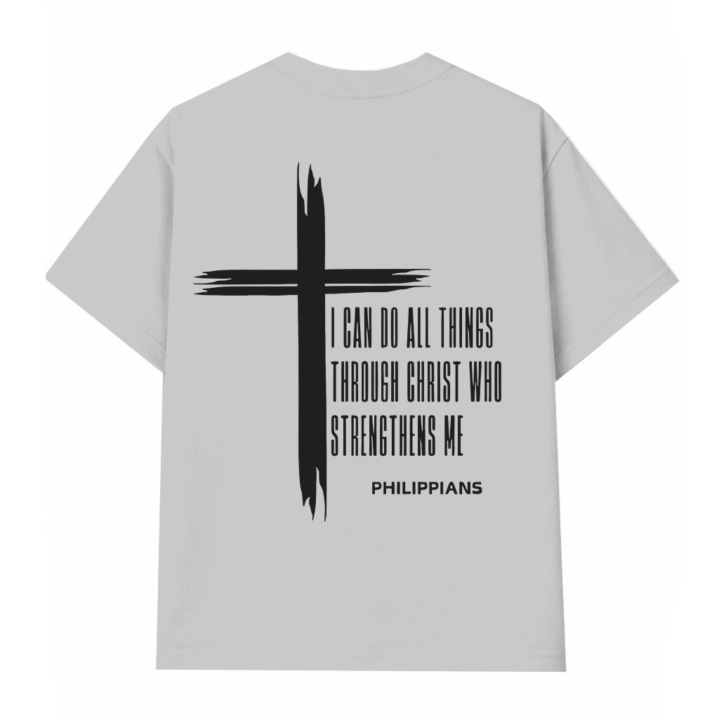 I Can Do All Things Cross T-shirt – Christian Gift for Men - front view