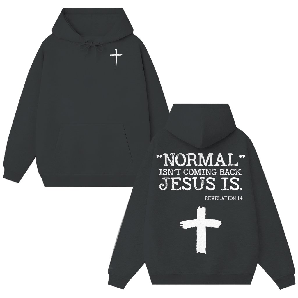 Jesus Is Coming Hoodie – Christian Faith Gift for Him Her - front view