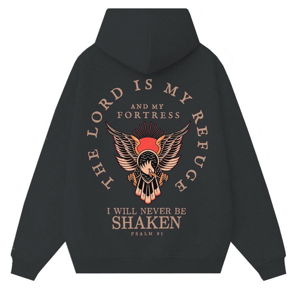 Psalm 91 Christian Hoodie – Scripture Gift for Men - front view