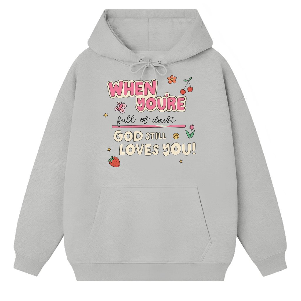 I Love Jesus Hoodie – Christian Gift for Believers Religious - front view