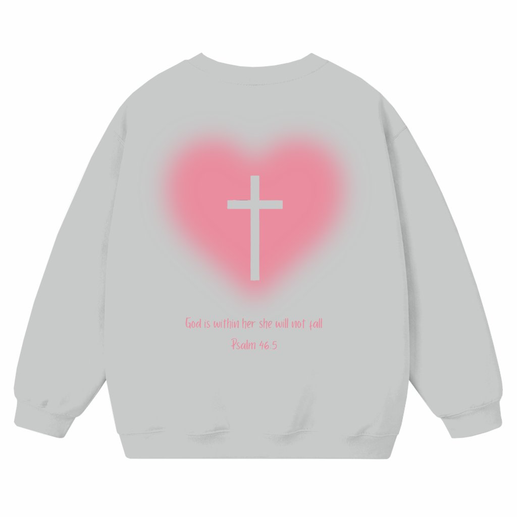 God Is Within Her Sweatshirt – Christian Inspirational Gift for Women - front view