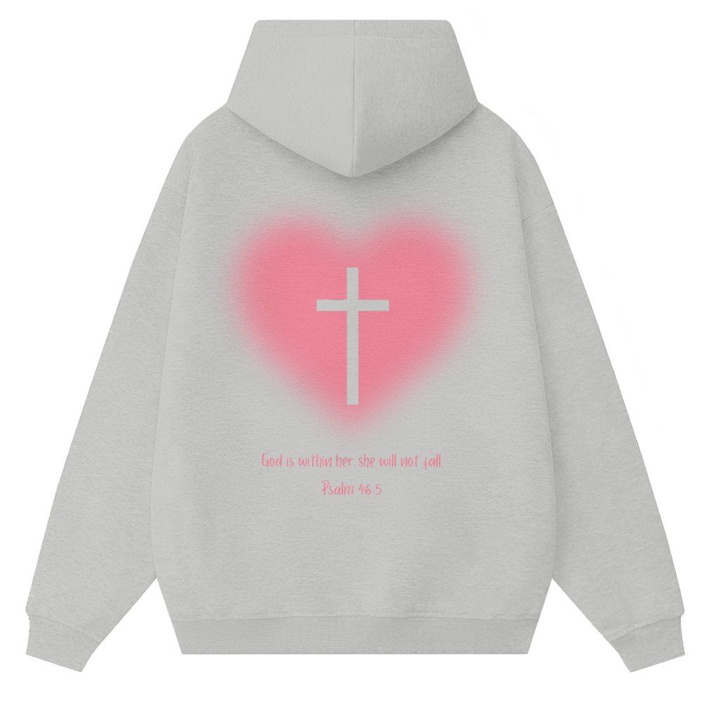 God Is Within Her Hoodie – Christian Gift for Her - front view