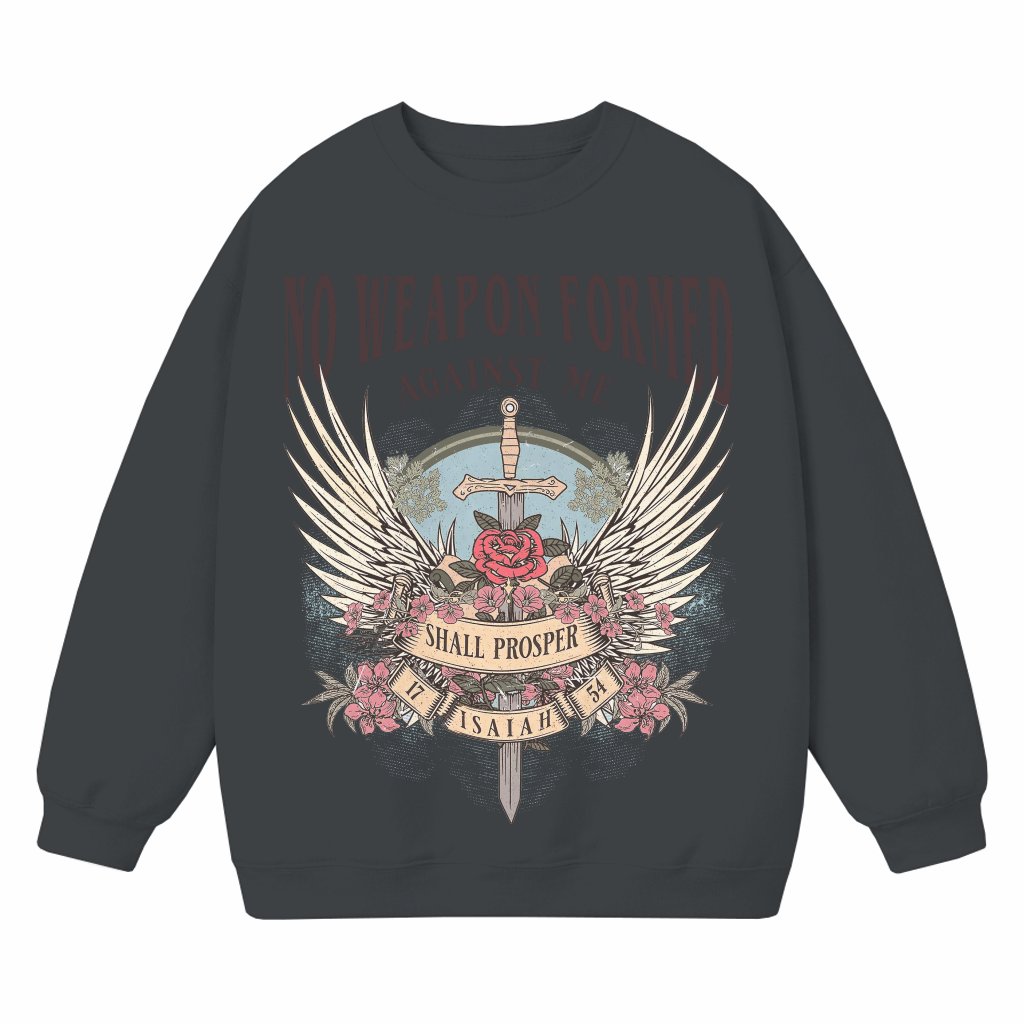 Boho Christian Bible Verse Sweatshirt – Gift for Her Religious Trendy - front view