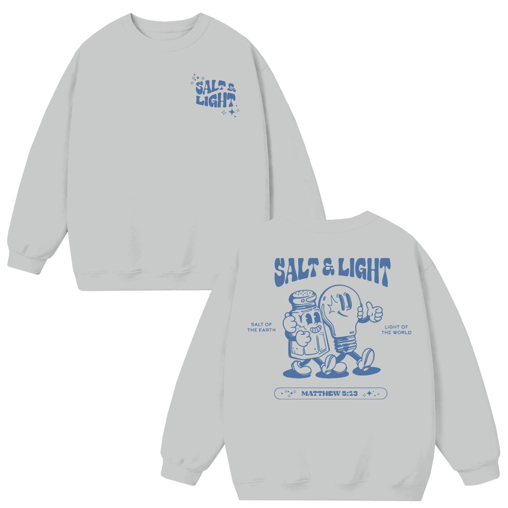 Salt and Light Sweatshirt – Christian Faith Gift for Believer Classic - front view