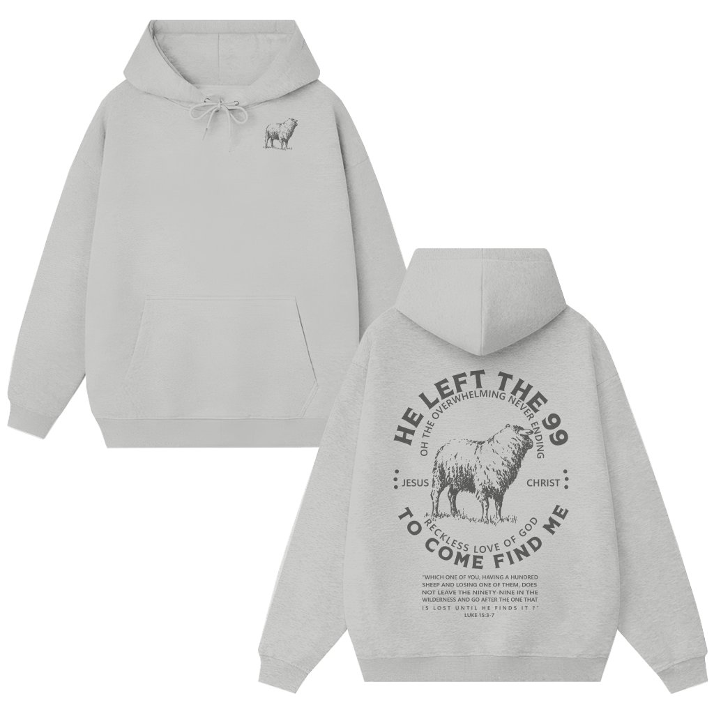 Inspirational Christian Hoodie – Retro Gift for Men - front view