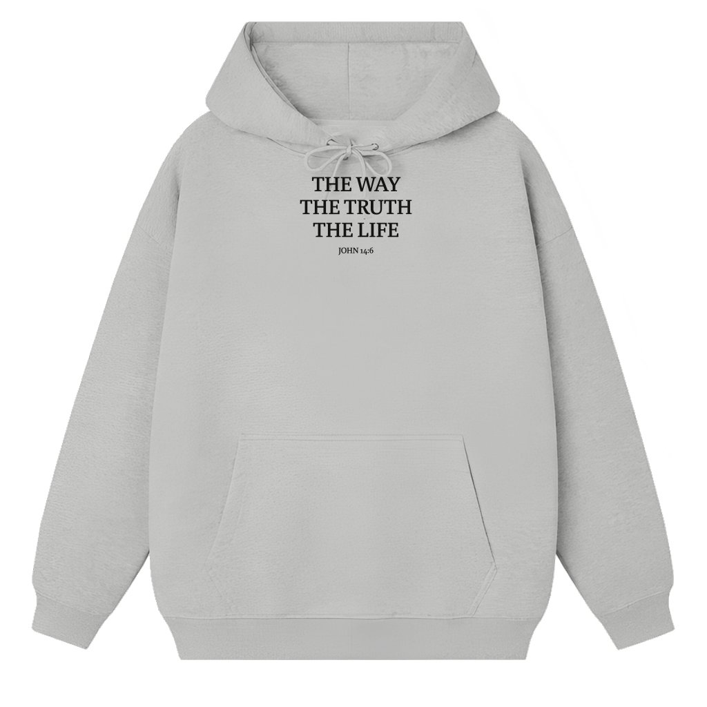Christian Jesus Bible Verse Hoodie – Gift for Men Streetwear Aesthetic - front view