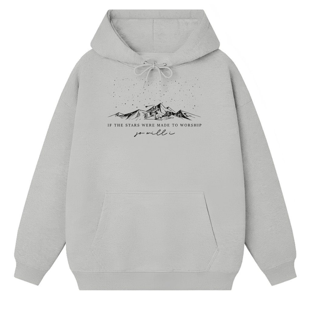 Christian Worship Hoodie – Gift for Christian Faith Bible Verse - front view