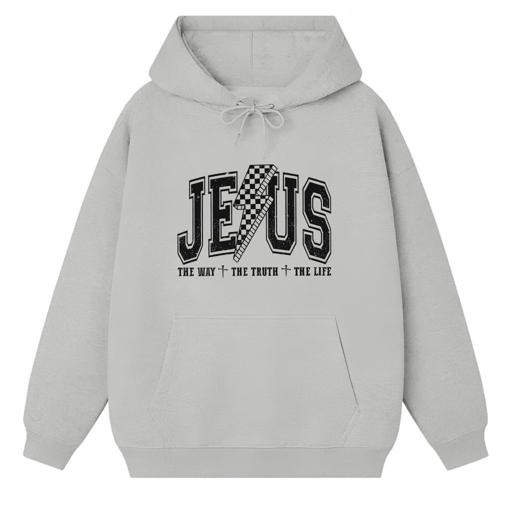 The Way The Truth The Life Jesus Hoodie – Christian Gift for Women - front view