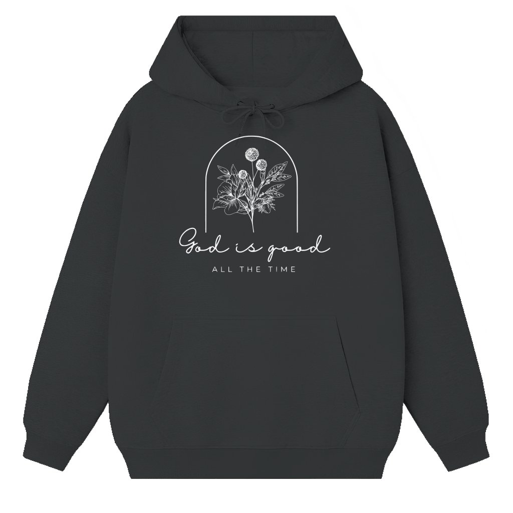 God Is Good Hoodie – Christian Faith Statement Gift - front view