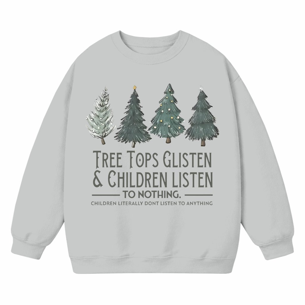 Christmas Tree Sweatshirt – Christmas Gift Funny Festive Cozy Winter - front view
