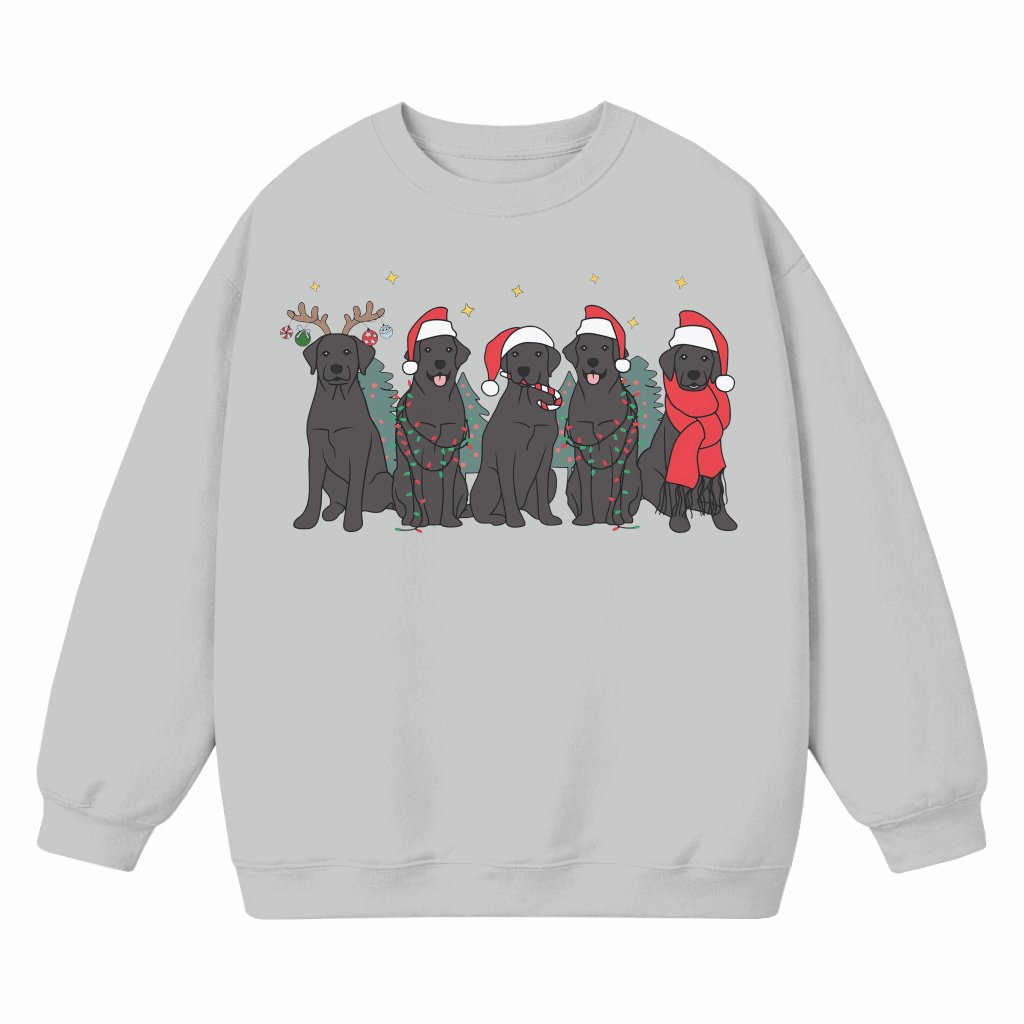 Black Lab Sweatshirt – Christmas Gift for Lab Mom - front view