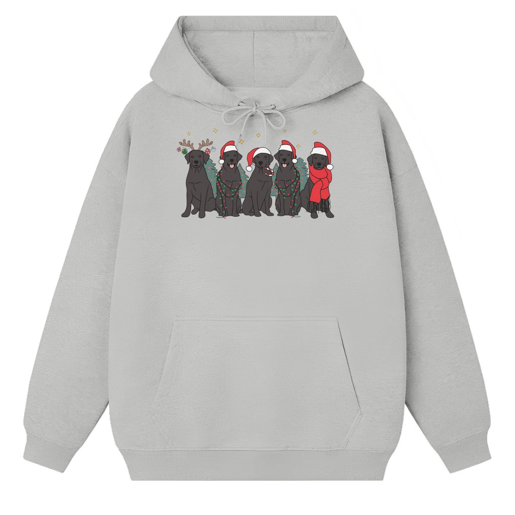 Black Labrador Hoodie – Christmas Gift for Black Lab Mom Fun - front view