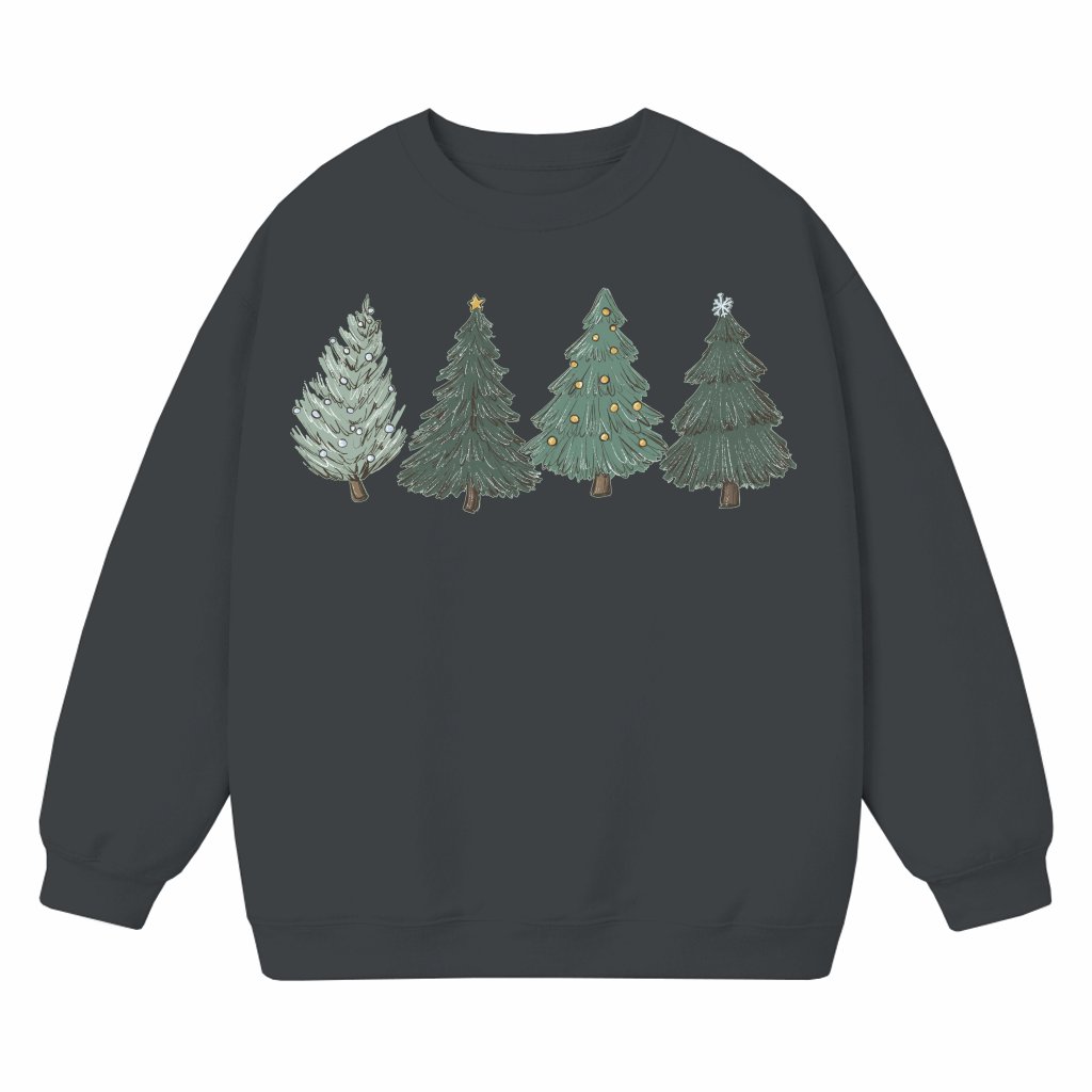Christmas Tree Sweatshirt – Christmas Gift for Women Fun Classic Crewneck - front view