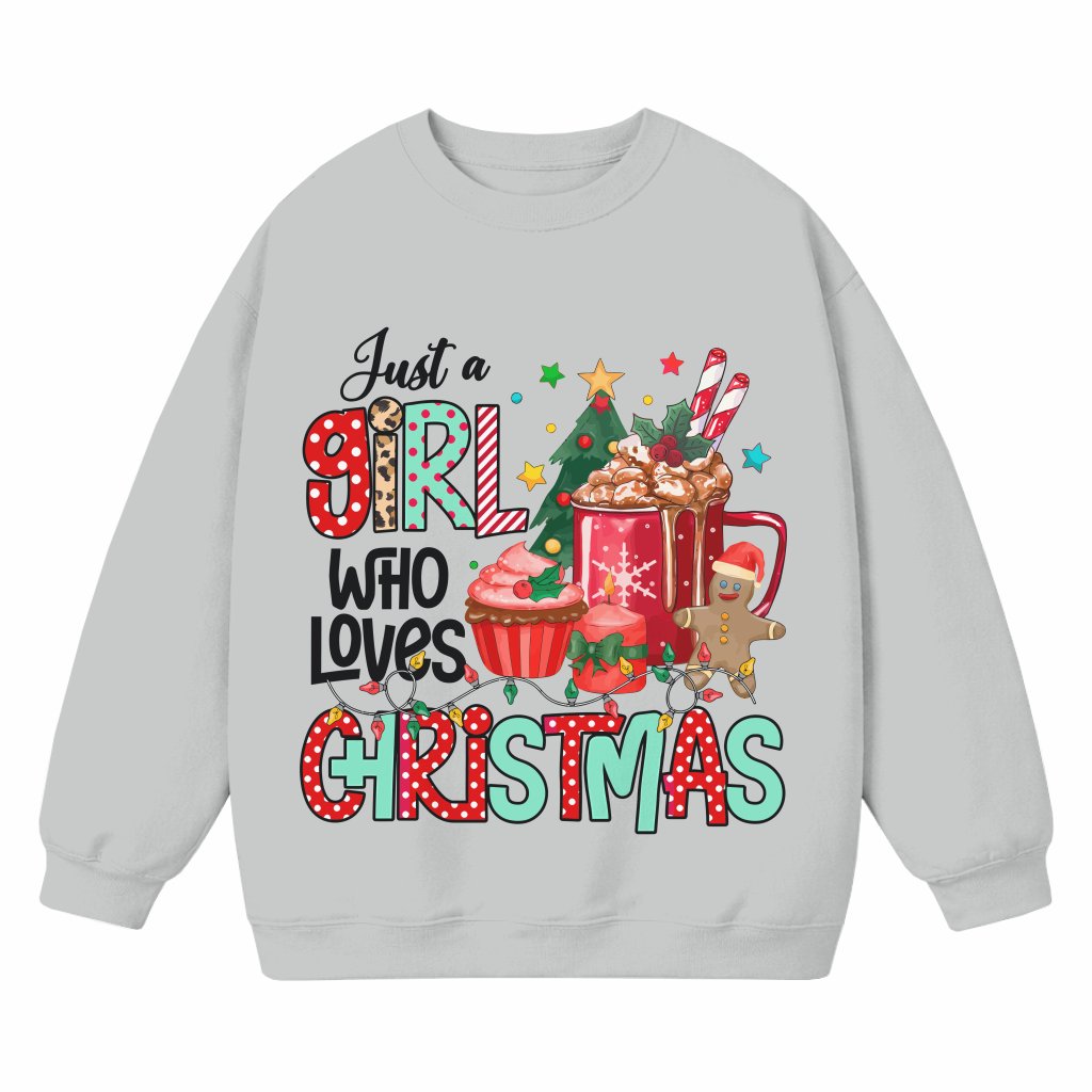 Cute Sweatshirt Christmas – Holiday Gift for Girls - front view