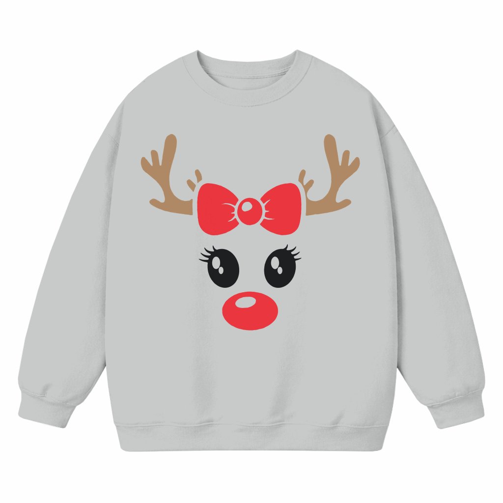Funny Reindeer Couple Matching Sweatshirt – Christmas Valentine's Day Gift for Couple - front view