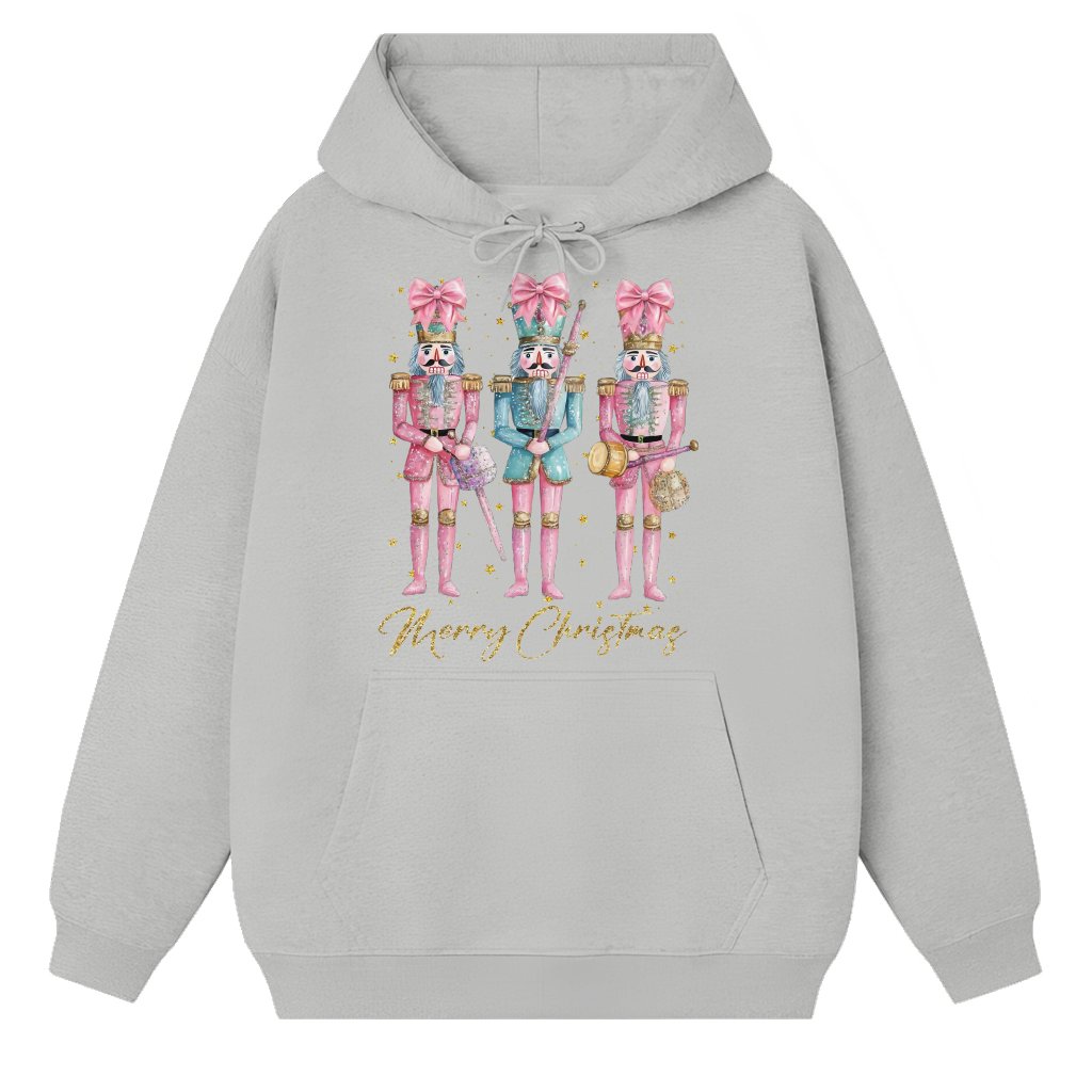 Cute Nutcracker Hoodie – Merry Christmas Holiday Gift - front view