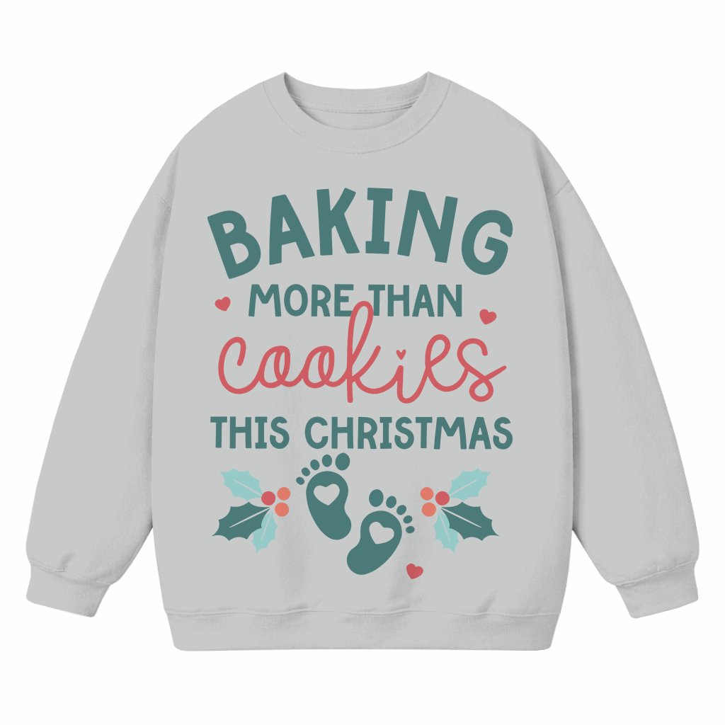 Pregnancy Announcement Sweatshirt – Christmas Gift for Mom To Be Funny - front view