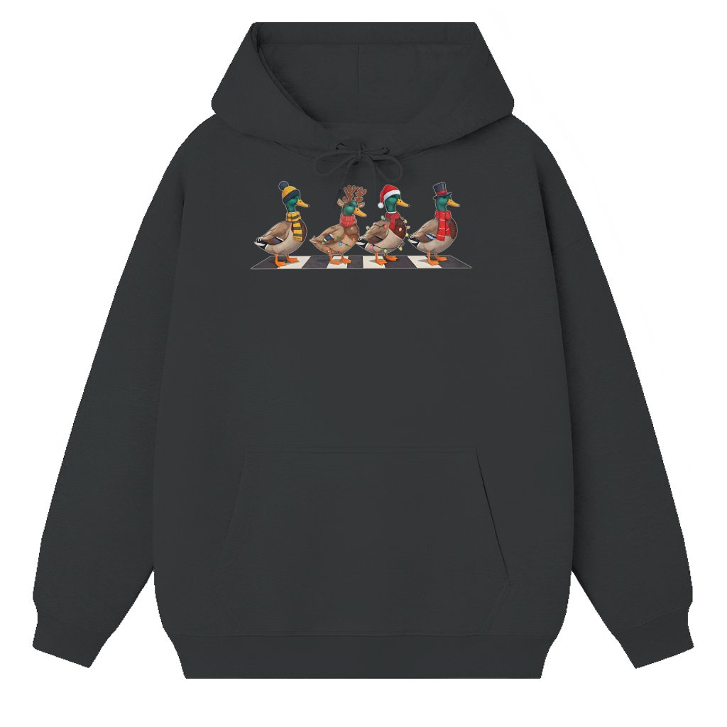 Funny Mallard Duck Hoodie – Christmas Gift for Hunter Merry Duckmas - front view