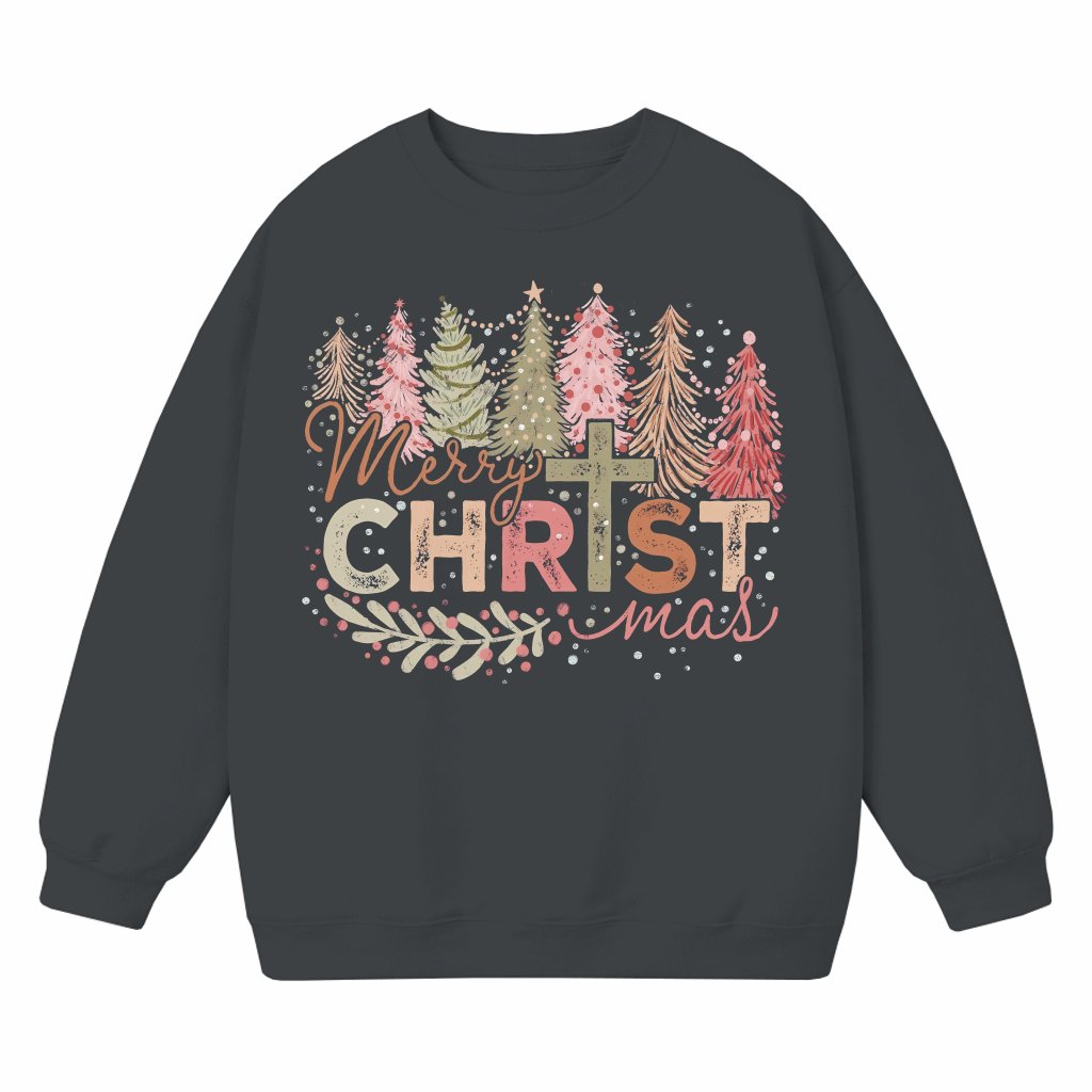 Merry Christmas Sweatshirt – Women's Christmas Gift Crewneck - front view