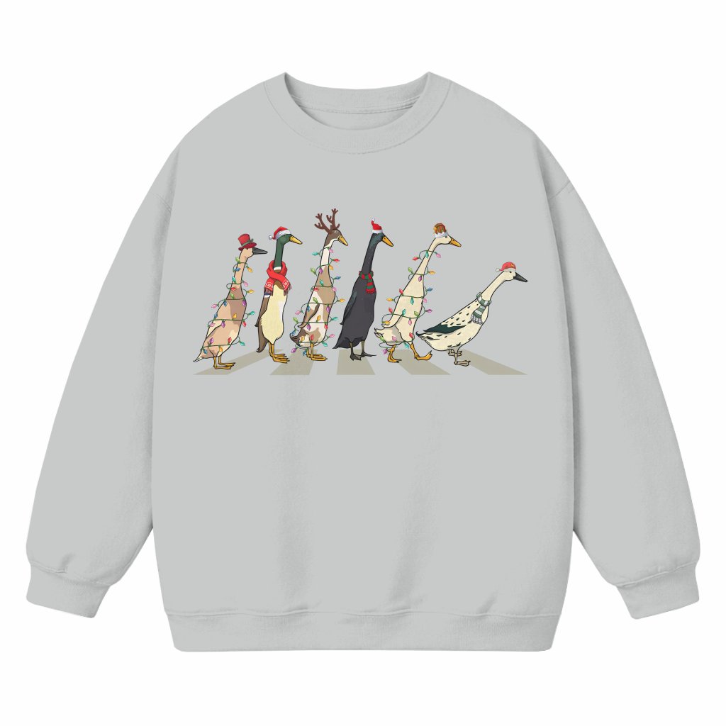 Funny Ducks Sweatshirt – Christmas Gift for Women Farm Lover - front view
