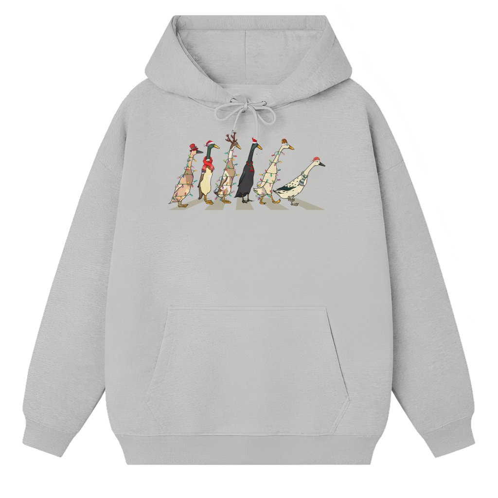 Funny Ducks Hoodie – Christmas Gift for Women Cute Animal - front view