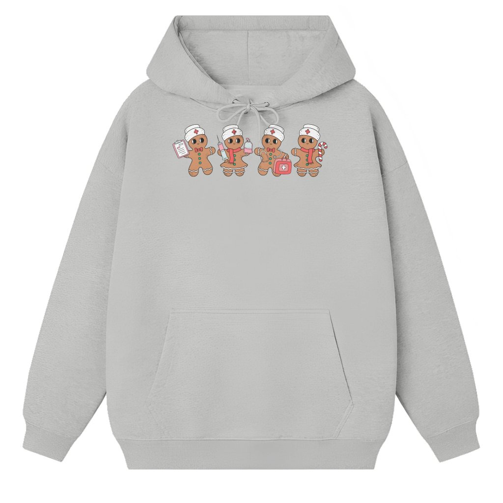 Gingerbread Nurse Hoodie – Christmas Gift for Nurse Funny Retro - front view