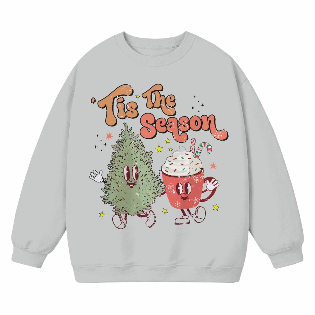 Tis The Season Christmas Tree Sweatshirt – Christmas Gift for Women Cute - front view