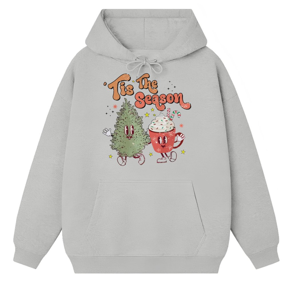 Tis The Season Christmas Tree Hoodie – Christmas Gift for Women Cute - front view