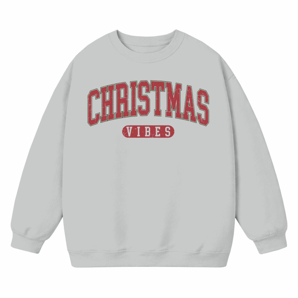 Retro Christmas Vibes Sweatshirt – Christmas Gift for Men Women Cute - front view