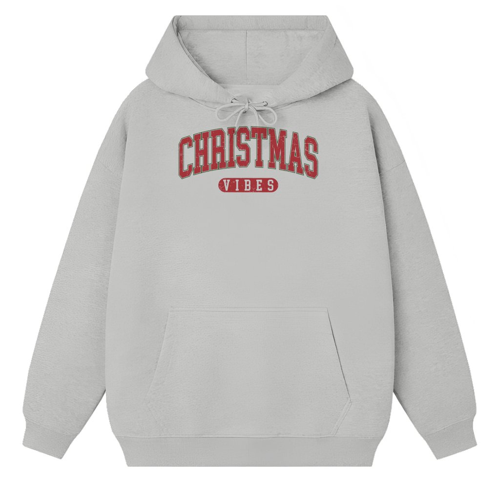 Retro Christmas Vibes Hoodie – Christmas Gift Vintage - front view