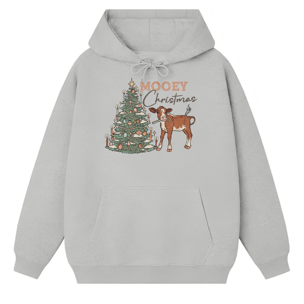 Mooey Hoodie – Christmas Gift for Women Western Style - front view