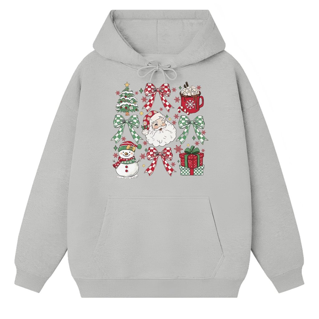 Coquette Hoodie – Christmas Gift for Her Retro Girly Style - front view